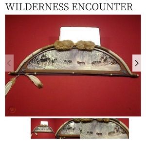 Native American Bow & Quiver set with designer insets